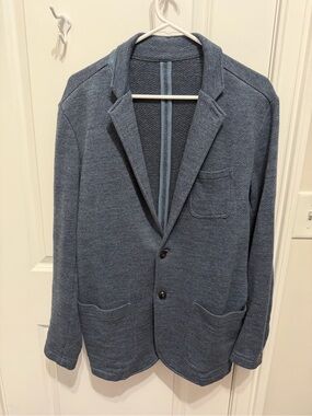 Faherty Men's Inlet Knit Blazer Large - Blue